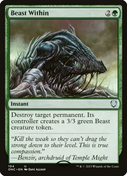 MTG Beast Within (104/208) Phyrexia All Will Be One Commander LP - Image 1