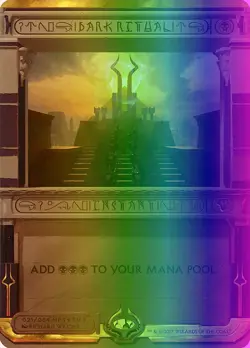 MTG Magic the Gathering Dark Ritual (21/54) Amonkhet Invocations LP FOIL - Image 1