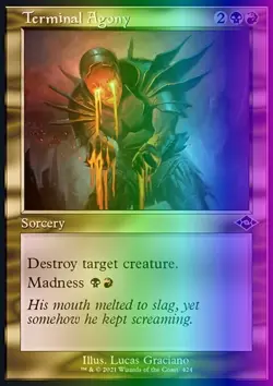 MTG Terminal Agony (424/767) Modern Horizons 2 NM FOIL- Etched Retro - Image 1