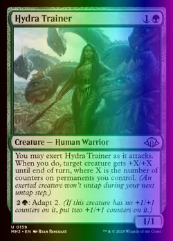 MTG Magic the Gathering Hydra Trainer (159/703) Modern Horizons 3 LP FOIL - Image 1