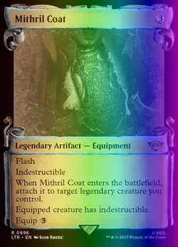 MTG Mithril Coat (696/943) The Lord of the Rings Tales of Middle-earth LP FOIL - Image 1