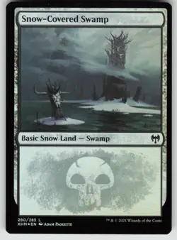 Snow-Covered Swamp Kaldheim 280 Near Mint Foil - Image 1