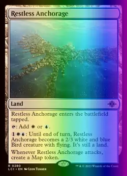MTG Restless Anchorage (280/535) The Lost Caverns of Ixalan LP FOIL - Image 1