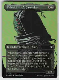 Shirei, Shizo's Caretaker (Borderless) Commander Masters 676 Near Mint Foil - Image 1