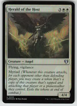 Herald of the Host Commander Masters 30 Near Mint Foil - Image 1