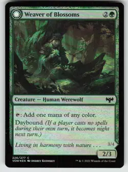 Weaver of Blossoms Innistrad: Crimson Vow 226 Near Mint Foil - Image 1