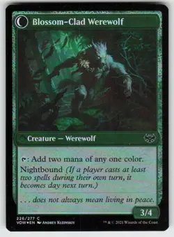 Weaver of Blossoms Innistrad: Crimson Vow 226 Near Mint Foil - Image 2