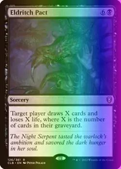 MTG Eldritch Pact (126/1080) Commander Legends Battle for Baldur's Gate LP FOIL - Image 1