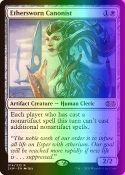 MTG Magic the Gathering Ethersworn Canonist (14/503) Double Masters LP FOIL - Image 1
