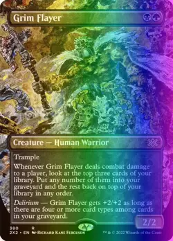 MTG Magic the Gathering Grim Flayer (380/686) Double Masters 2022 LP FOIL - Image 1