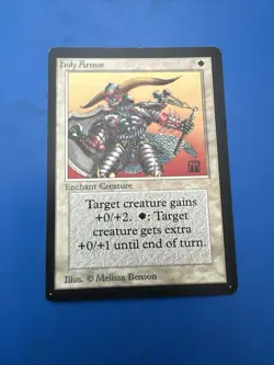 Vintage~Magic the Gathering~MTG🌟Holy Armor🌟Limited Edition Beta~1993 - Image 4