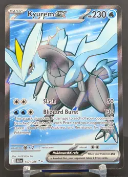 Pokemon Kyurem ex #157/086 English Black Bolt Ultra Rare - Image 1