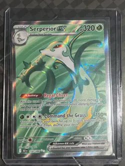 Pokemon TCG Serperior EX 156/086 Black Bolt Ultra Rare NM x1 - Image 1