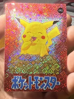 Pokemon Pikachu Vintage Pocket Monsters Vending HOLO Prism Sticker - Image 1