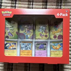 Pokemon TCG Scarlet & Violet–151 Mini Tin 4-Pack Raichu Machamp Gengar Dragonite - Image 1