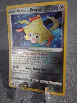 Pokemon Radiant Jirachi 120/195 Silver Tempest Radiant Rare Holo 90HP - Image 2