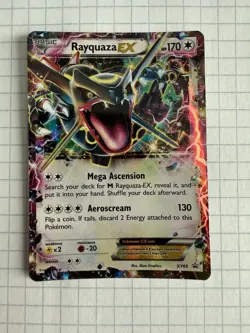 Rayquaza EX XY69 Shiny Black Star Promo XY Promos 2015 Pokemon (LP) - Image 1