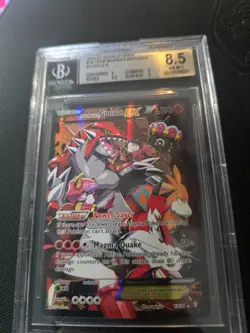 2015 Pokemon Team Magma's Groudon EX XY Double Crisis #15/34 PSA 8 NM-MT English - Image 3