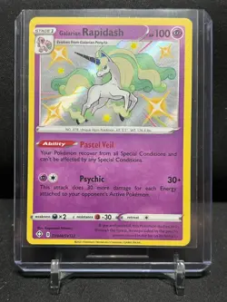 Galarian Rapidash SV048/SV122 Shiny Vault Holo Pokemon 2021 Shining Fates - NM - Image 1
