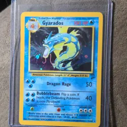 Pokemon TCG Gyarados Base Set Holo Rare 007/130 100 HP English Wizards 2000 - Image 1