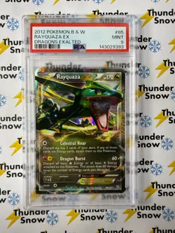 Rayquaza EX #85 Dragons Exalted 2012 Pokemon B & W PSA 9 143029393 - Image 1