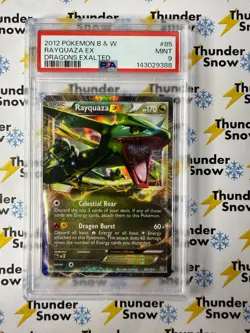 Rayquaza EX #85 Dragons Exalted 2012 Pokemon B & W PSA 9 143029388 - Image 1