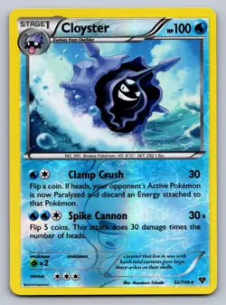 Cloyster 32/146 Rare XY Pokemon Near Mint - Image 1