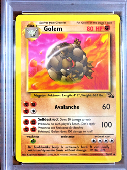 Golem Uncommon #36|PSA NM-MT+ 8.5|POP 1|1999 WOTC Fossil Unlimited|Pokemon TCG - Image 2