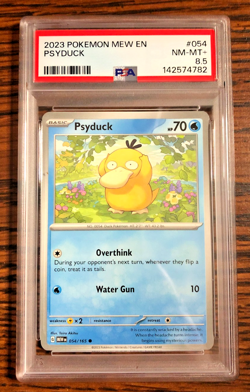 Psyduck Regular Common #054|PSA NM-MT+ 8.5|2023 Scarlet & Violet 151|Pokemon TCG - Image 1