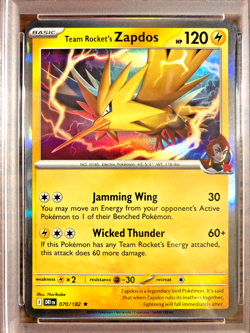 Team Rocket's Zapdos Holo Rare #070|PSA NM-MT+ 8.5|Destined Rivals|Pokemon TCG - Image 2