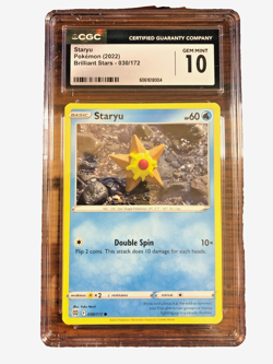 Staryu Regular Common #030 - CGC GEM MINT 10 - 2022 Brilliant Stars - Pokemon - Image 1