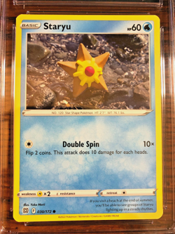 Staryu Regular Common #030 - CGC GEM MINT 10 - 2022 Brilliant Stars - Pokemon - Image 2