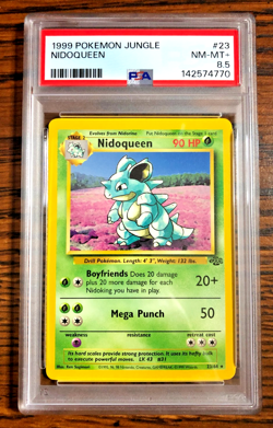 Nidoqueen Regular Rare #23|PSA NM-MT+ 8.5|1999 WOTC Jungle Unlimited|Pokemon TCG - Image 1