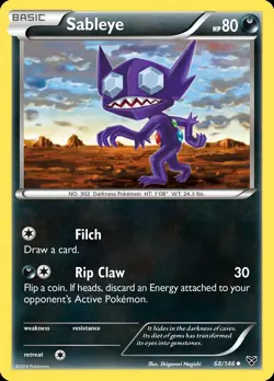 Pokemon Sableye (68/167) XY LP - Image 1