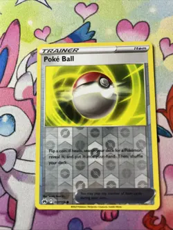 Pokemon TCG Poke Ball 137/159 Reverse Holo Common SWSH Crown Zenith NM - Image 1