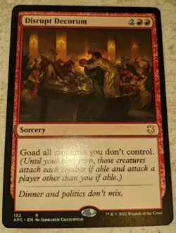 Disrupt Decorum - Commander: Adventures In The Forgotten Realms - Magic - Image 1