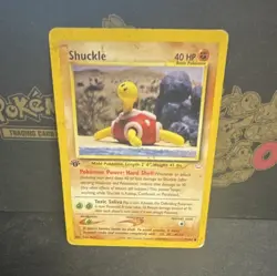 Pokemon TCG Shuckle Neo Revelation 1st Edition 51/64 40 HP English Yuka Morii - Image 1