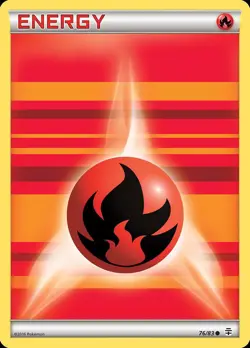 Pokemon Fire Energy (76/116) Generations HP HOLO - Image 1