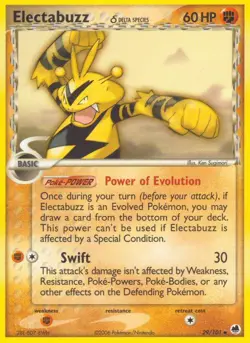 Pokemon Electabuzz δ (29/101) Dragon Frontiers LP - Image 1