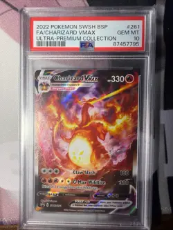 Pokemon Charizard VMAX SWSH261 Ultra-Premium Promo PSA 10 Holo Sword & Shield - Image 1