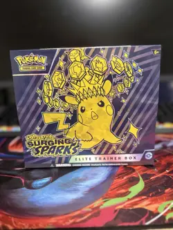 Pokemon Scarlet & Violet Surging Sparks Elite Trainer Box ETB - FACTORY SEALED! - Image 1