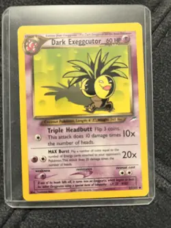 Pokemon TCG Dark Exeggutor 33/105 Regular Uncommon Non Holo Neo Destiny - Image 1