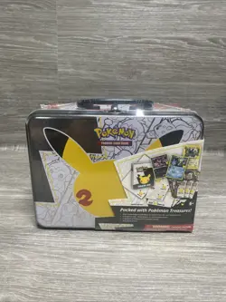 Pokemon TCG Celebrations 25th Anniversary Collectors Chest Lunch Box Tin Sealed 820650809415 - Image 1