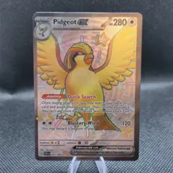 Pidgeot EX | Pokemon TCG | 221/091 | Paldean Fates | Shiny SIR - Image 1