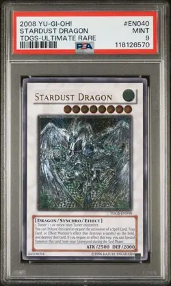 Yu-Gi-Oh! Stardust Dragon TDGS-EN040 PSA 9 Ultimate Rare - Image 1