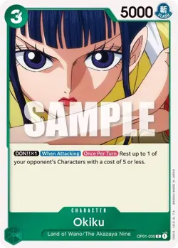 One Piece Okiku (OP01-035/284) OP01 Romance Dawn NM FOIL - Image 1