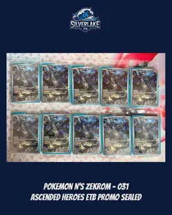 N’s Zekrom Black Star Promo Ascended Heroes ETB Pokemon #31 Sealed - Image 1