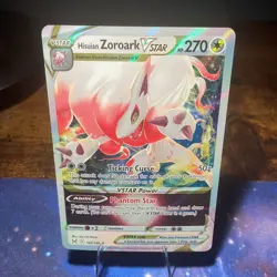 Pokemon Hisuian Zoroark VSTAR 147/196 Lost Origin 270HP Ultra Rare Holo VSTAR - Image 1