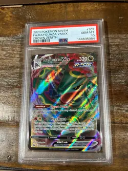 POKEMON 2023 SWSH Crown Zenith Full Art RAYQUAZA Vmax #102 PSA 10 Gem Mint RARE - Image 1