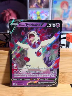 HISUIAN TYPHLOSION V 053/189 Astral Radiance Holo Rare V Holo Pokemon TCG NM - Image 1